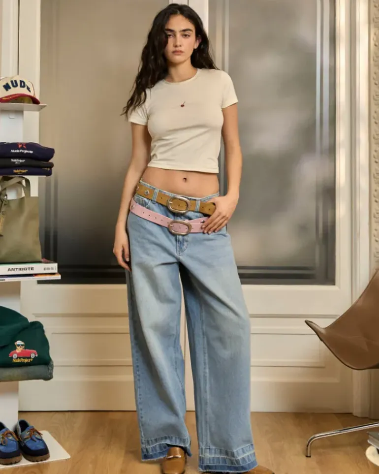 Pantalón Baggy Azul Old