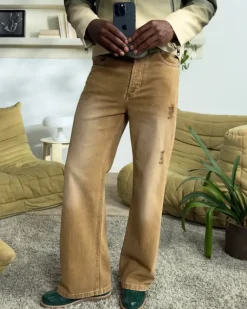Pantalón Bootcut Marrón