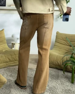 Pantalón Bootcut Marrón