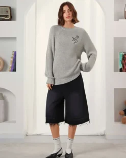 Pantalón Corto Baggy Negro Old Denim