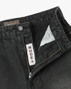 Pantalón Corto Baggy Negro Old Denim
