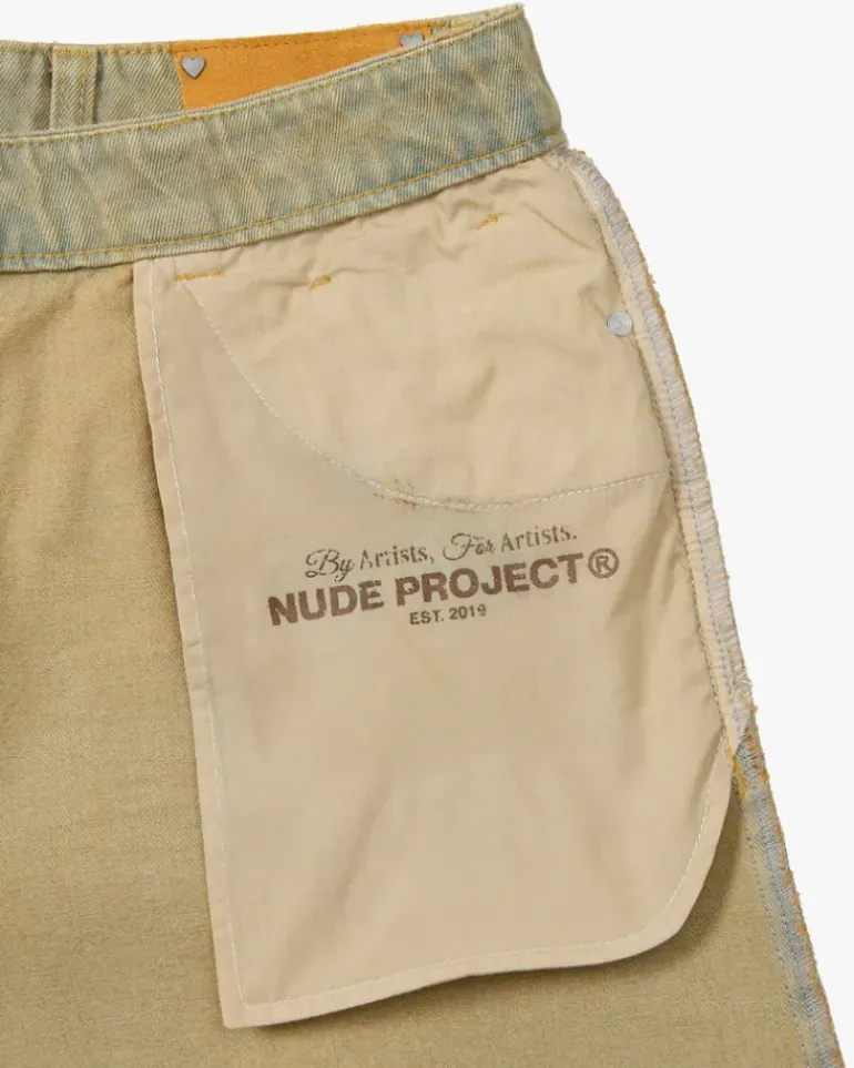 Pantalón Corto Baggy Sand Wash Old Denim