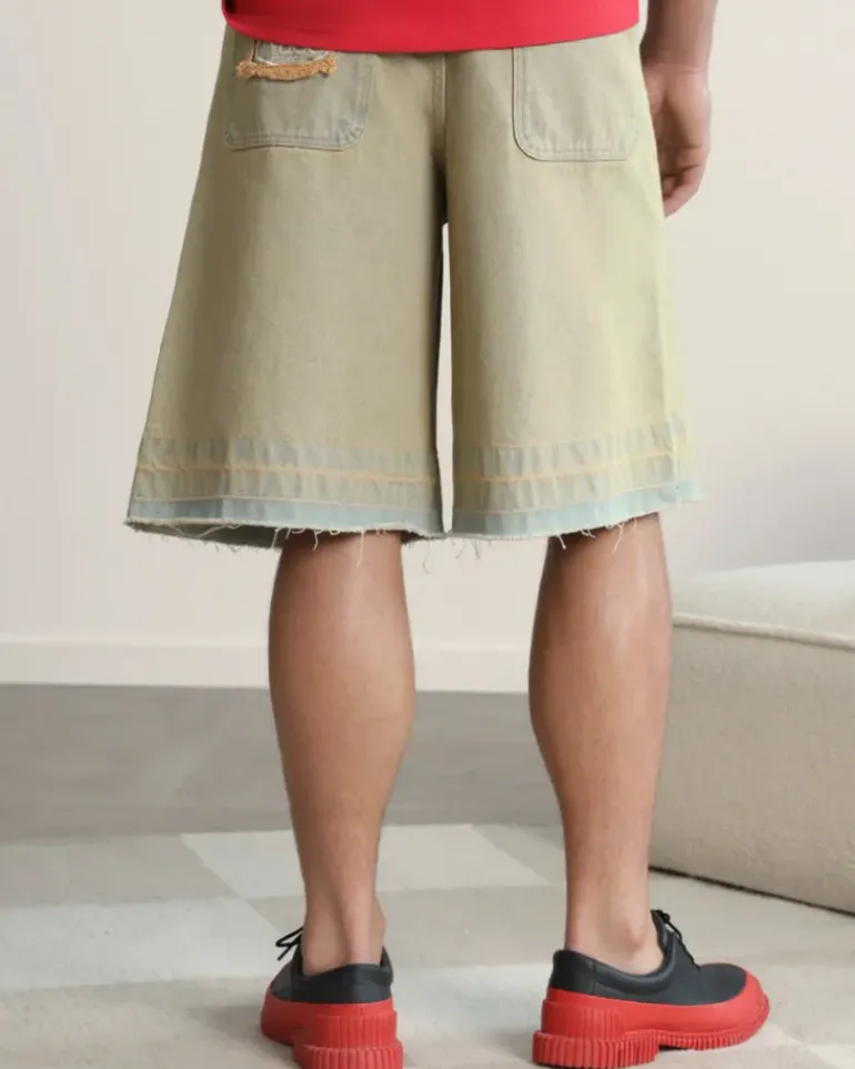 Pantalón Corto Baggy Sand Wash Old Denim