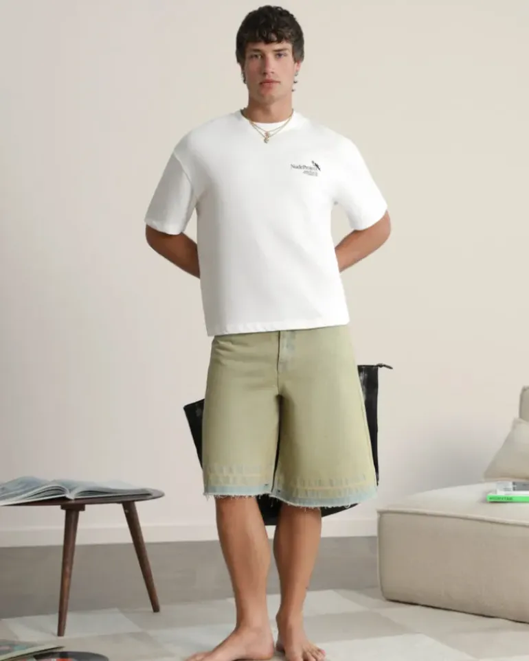 Pantalón Corto Baggy Sand Wash Old Denim