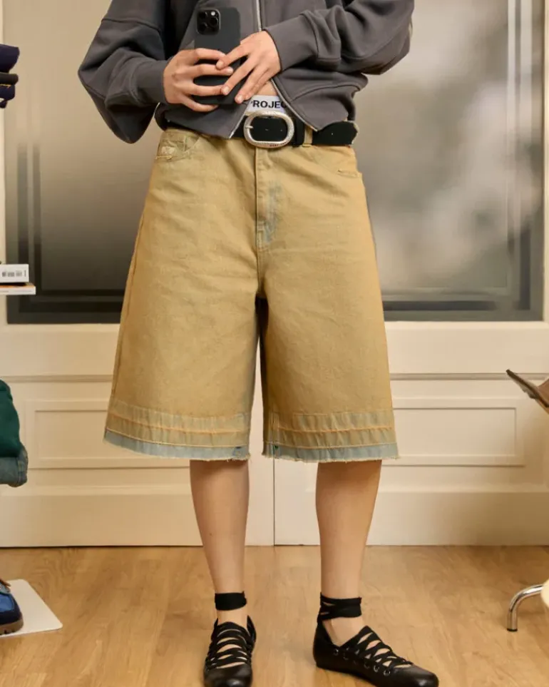 Pantalón Corto Baggy Sand Wash Old Denim