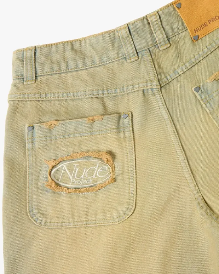 Pantalón Corto Baggy Sand Wash Old Denim