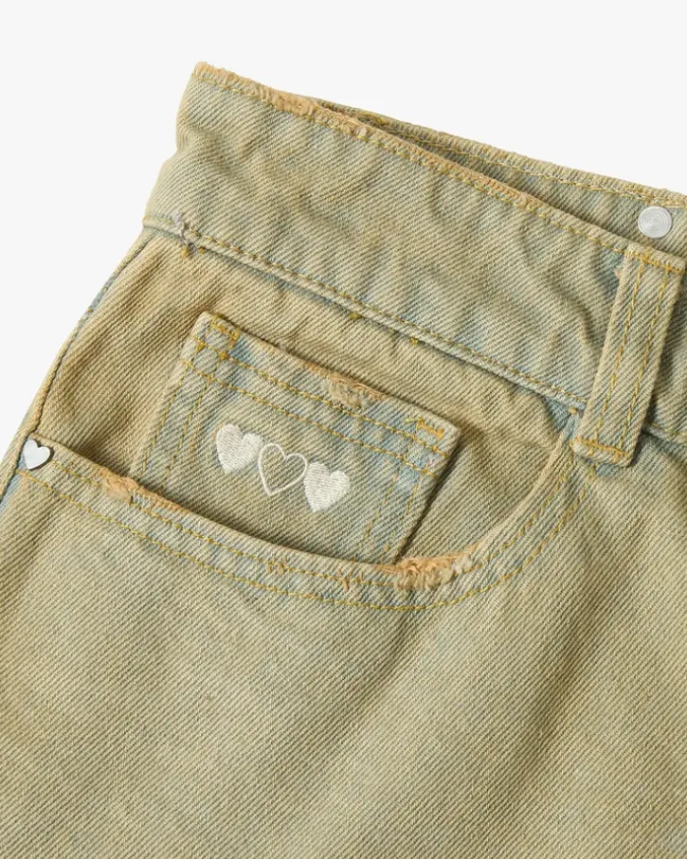 Pantalón Corto Baggy Sand Wash Old Denim