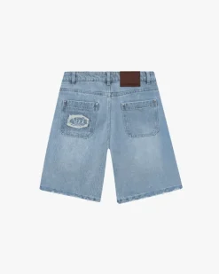 Pantalón Corto Basic Denim Azul