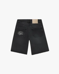 Pantalón Corto Basic Denim Negro
