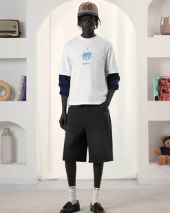 Pantalón Corto Basic Denim Negro