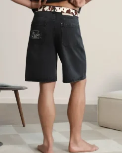 Pantalón Corto Basic Denim Negro