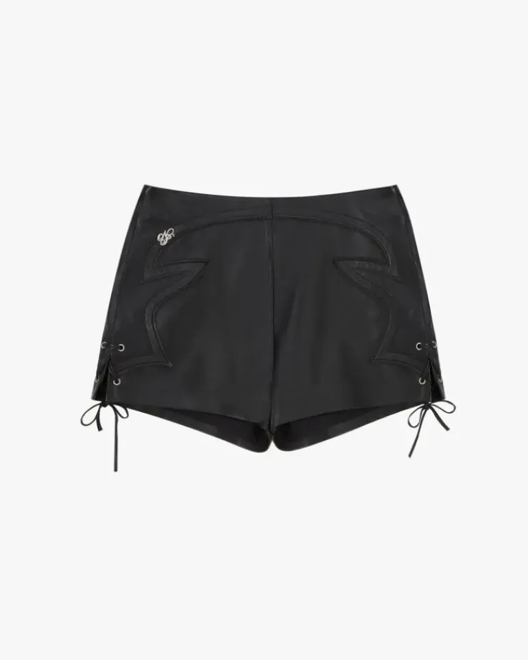 Pantalón Corto De Piel Sophisticated Cowgirl