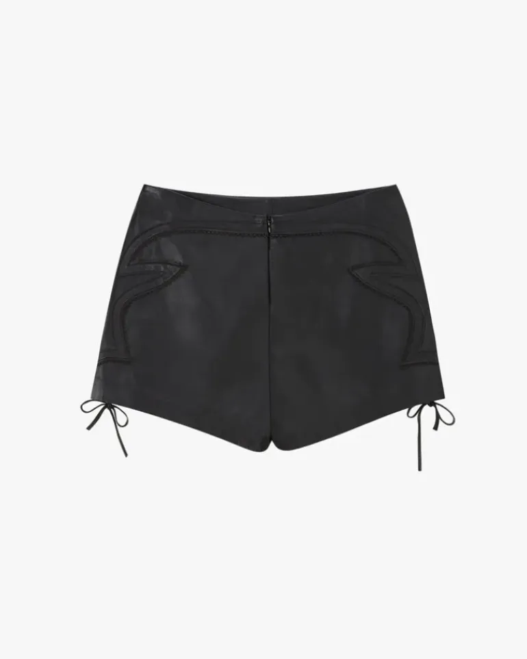 Pantalón Corto De Piel Sophisticated Cowgirl