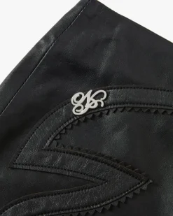 Pantalón Corto De Piel Sophisticated Cowgirl