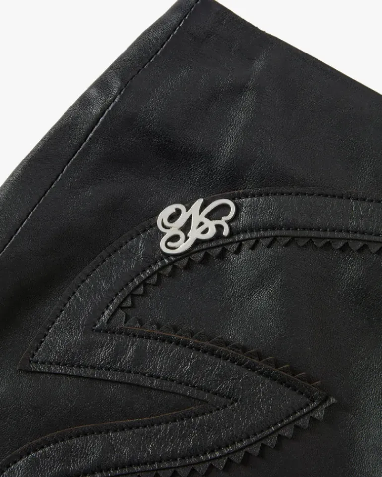 Pantalón Corto De Piel Sophisticated Cowgirl