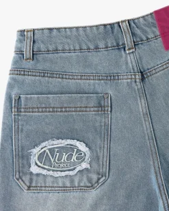 Pantalón Corto Denim Lace