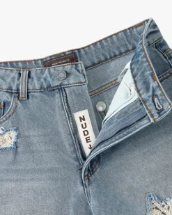 Pantalón Corto Denim Lace