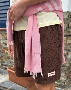Pantalón Corto Romantica Marrón