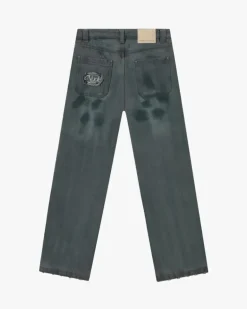 Pantalón Vaquero Verde Washed