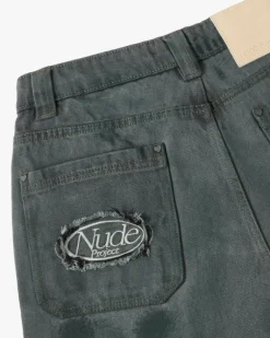 Pantalón Vaquero Verde Washed