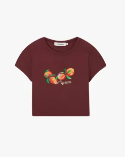Peach Top Burgundy