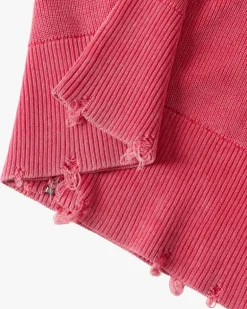 Perfect Cropped Zip-Up Hoodie Raspberry