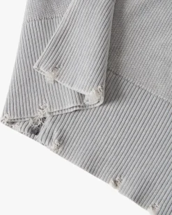 Perfect Cropped Zip-Up Hoodie Grey