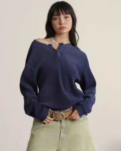 Polo Global Soon Waffle Azul Marino