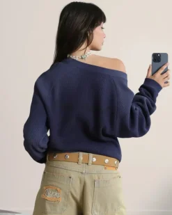 Polo Global Soon Waffle Azul Marino
