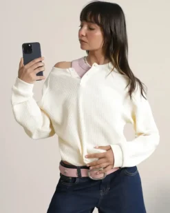 Polo Global Soon Waffle Blanco Crema