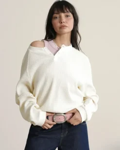 Polo Global Soon Waffle Blanco Crema
