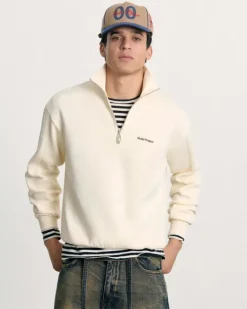 Quarter Zip Origins Blanco Crema