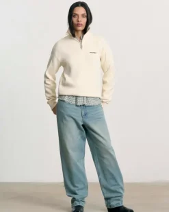 Quarter Zip Origins Blanco Crema