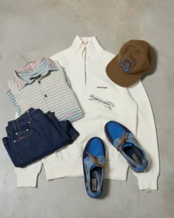 Quarter Zip Origins Blanco Crema