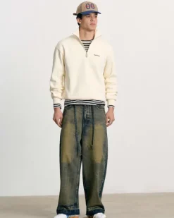 Quarter Zip Origins Blanco Crema