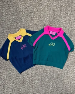 R10 Knit Polo Forest Green