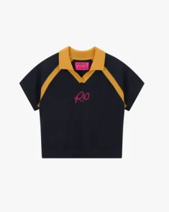 R10 Knit Polo Navy