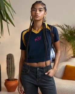 R10 Knit Polo Navy
