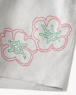Rose Linen Shorts