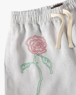Rose Linen Shorts