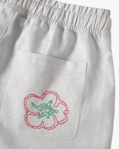 Rose Linen Shorts