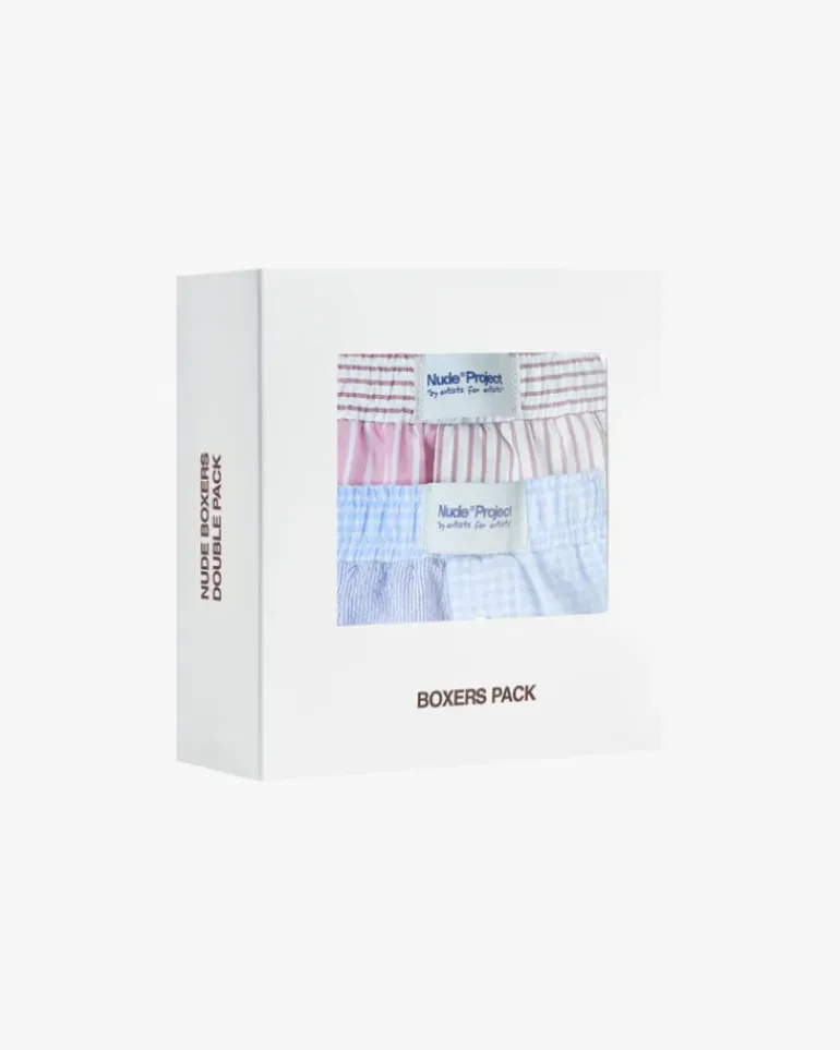 Sleek Stripes Boxers Pwk/Dww 2Xpack