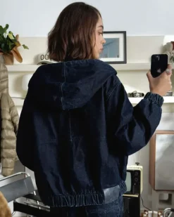 Soft Velvet Denim Jacket