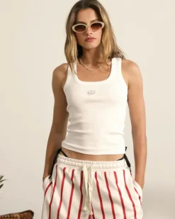Sophisticated Pleasure Tank Top White