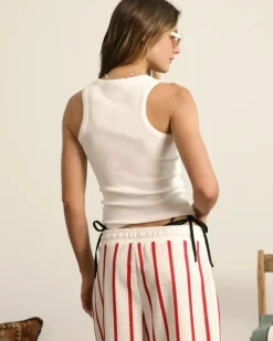 Sophisticated Pleasure Tank Top White
