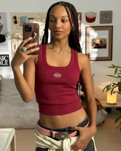 Sophisticated Pleasure Tank Top Burgundy