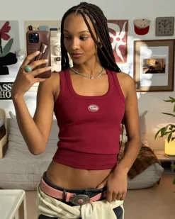 Sophisticated Pleasure Tank Top Burgundy