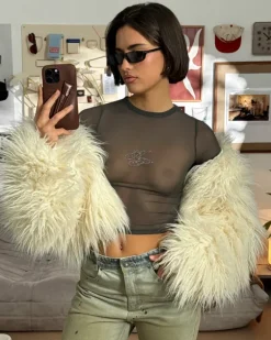 Strass Top Ash