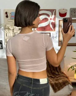Strass Top Pink