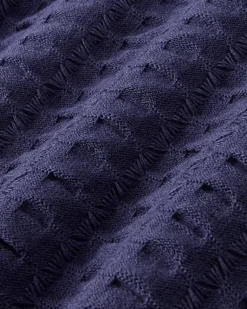 Structure Knit Polo Navy